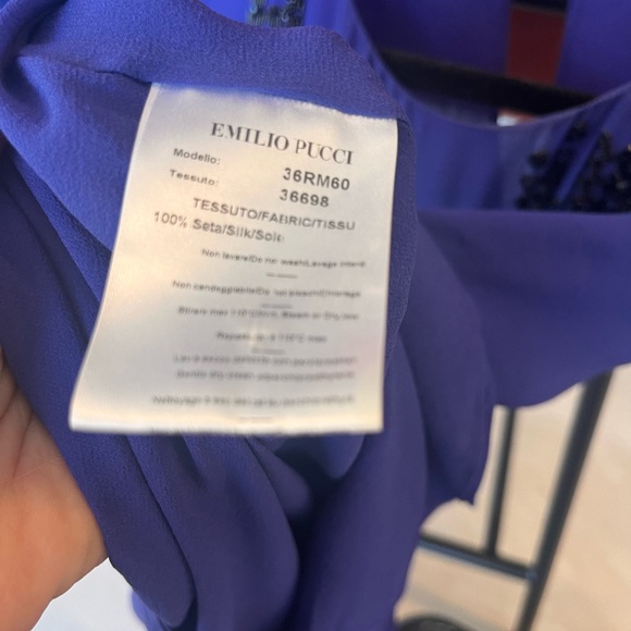 Emilio Pucci 3D Embellished Silk Top - Picture 11 of 13